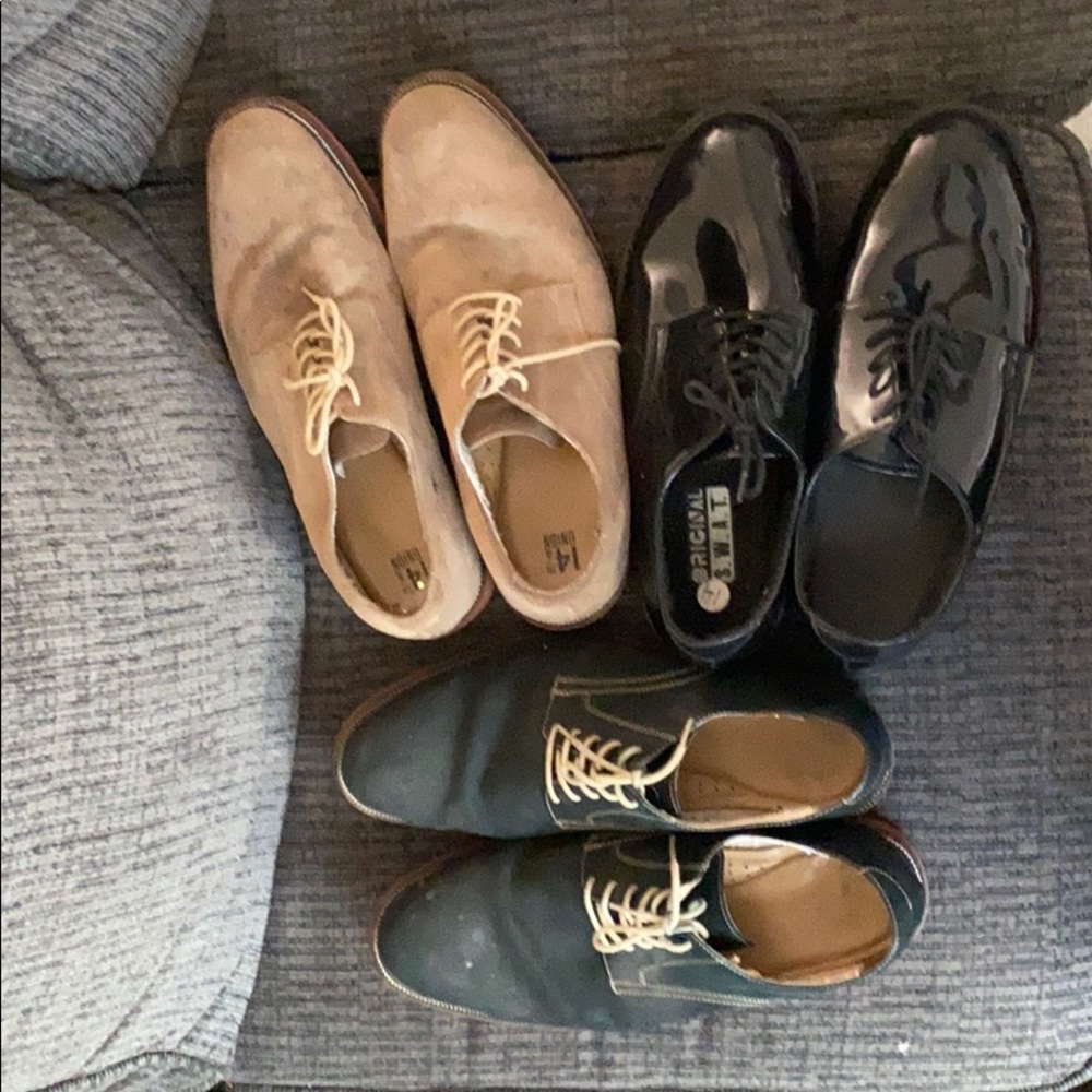 Three (3) pairs of men shoes size 14